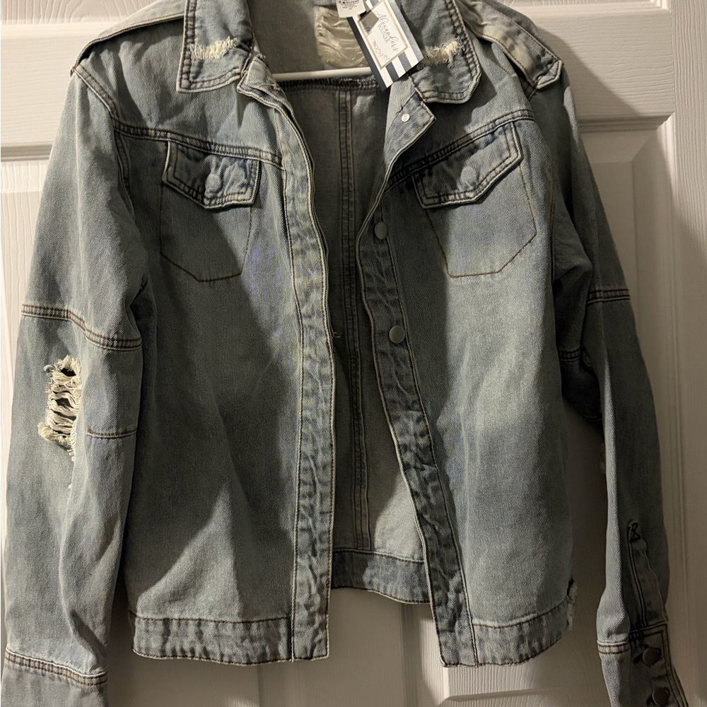 Distressed Denim Jacket